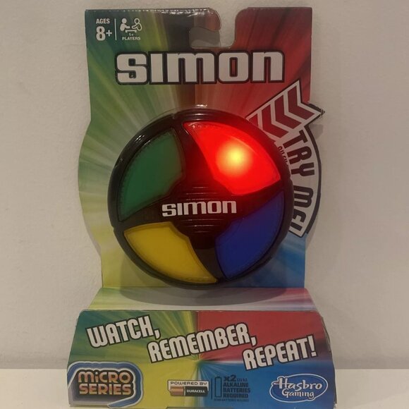 Simon Micro Series 3.5" Mini Electronic Classic Handheld Memory Game Hasbro, New - Picture 4 of 5
